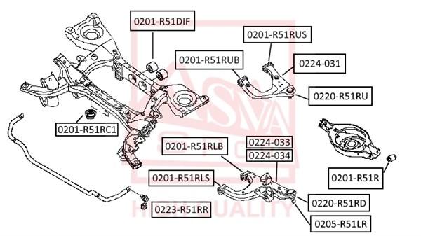 

Подвеска ASVA 0201R51DIF