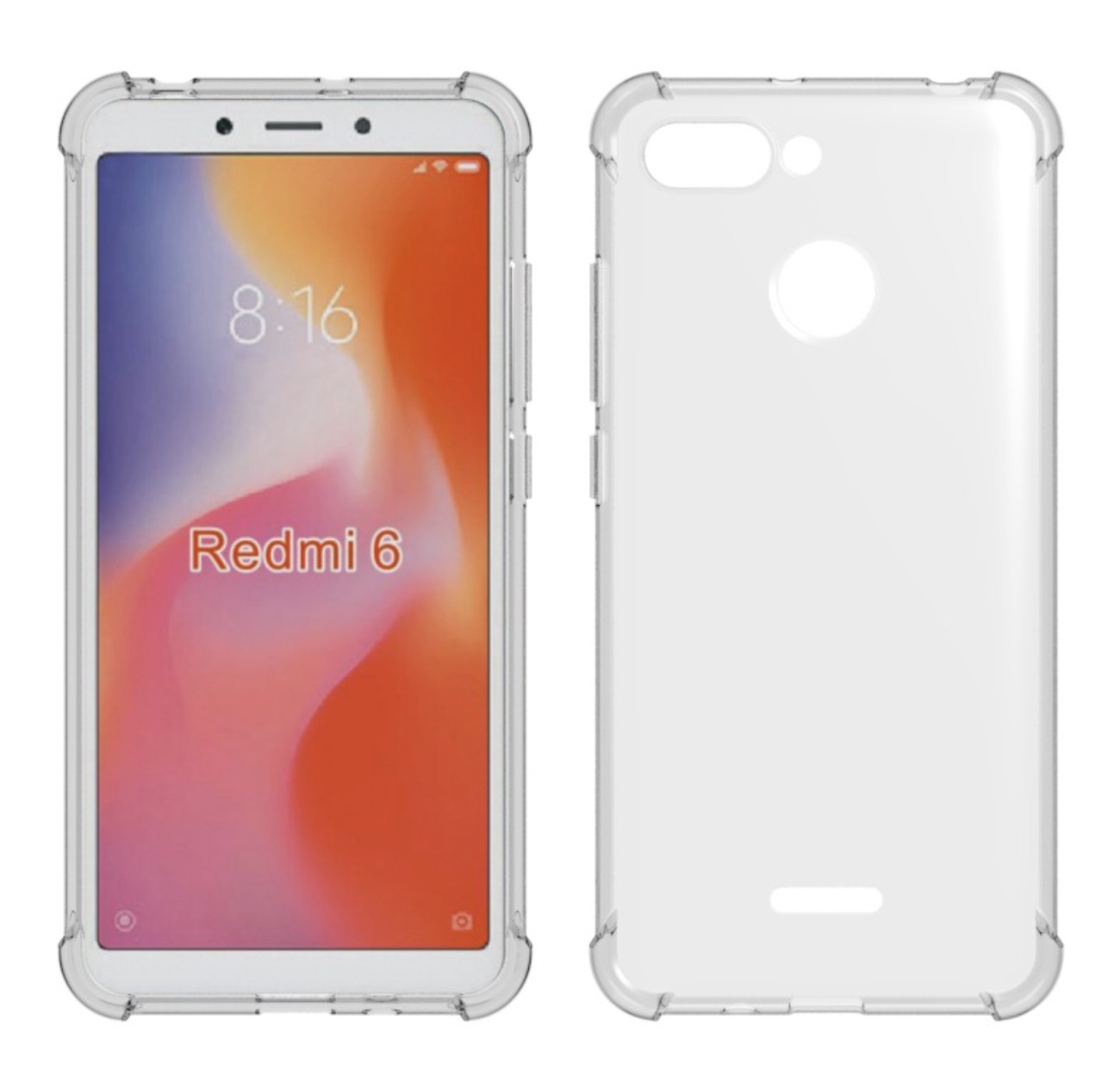 Накладка MyPads для Xiaomi Redmi 6 Tocco прозрачный