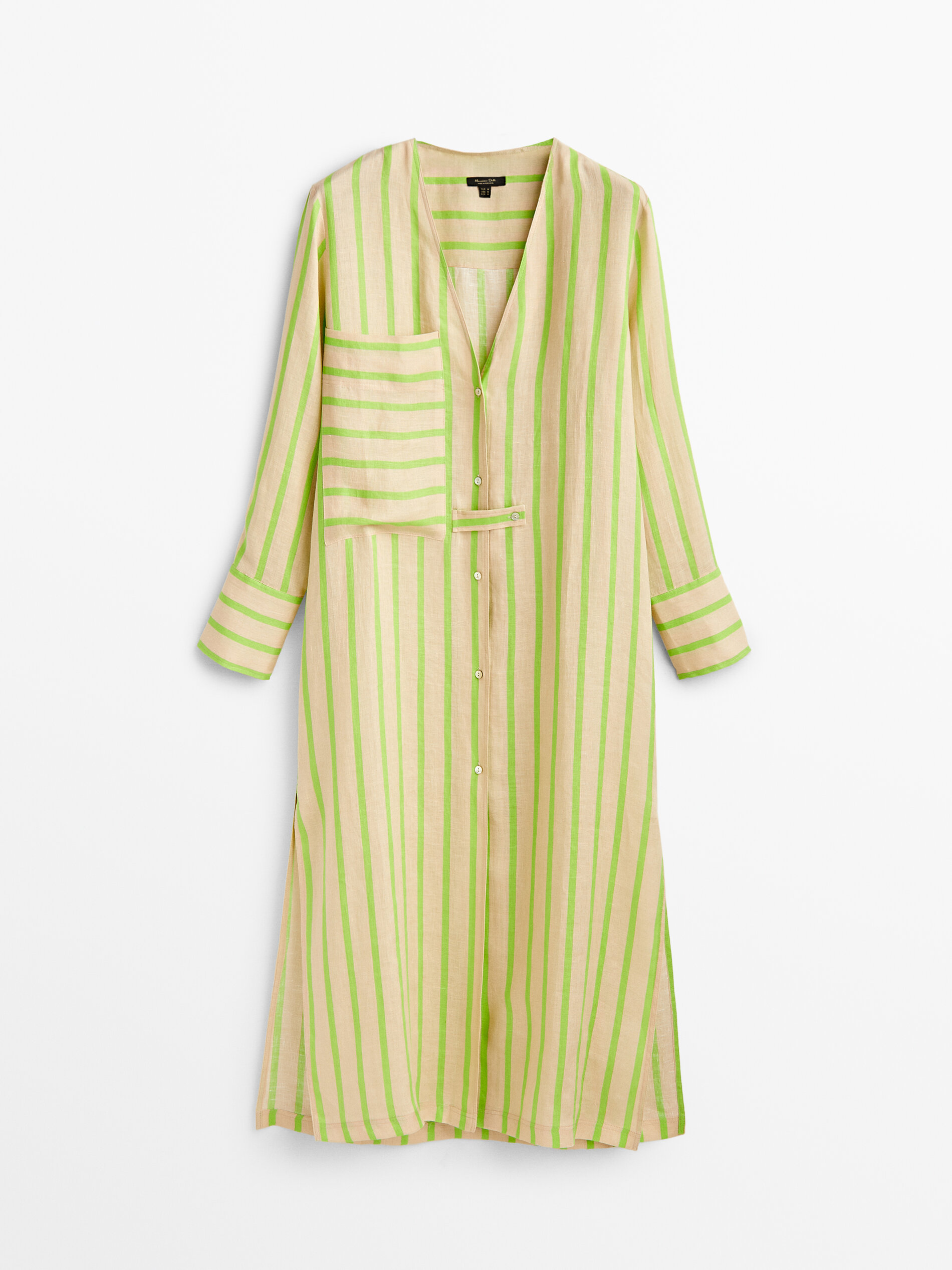 

Платье женское Massimo Dutti 06611816500 зеленое M, 06611816500