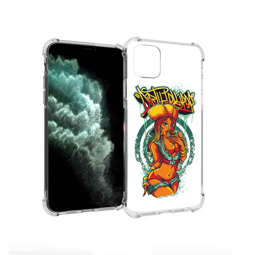 Чехол MyPads Tocco для Apple iPhone 11 Pro Max нарисованная девушка комикс