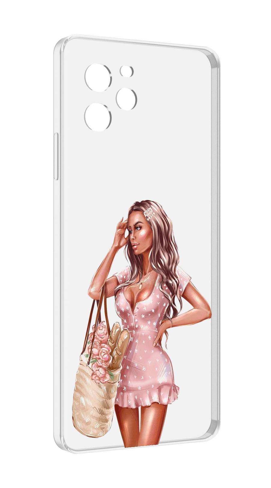 фото Чехол mypads девушка-в-мини-платье женский для huawei nova y61 / huawei enjoy 50z