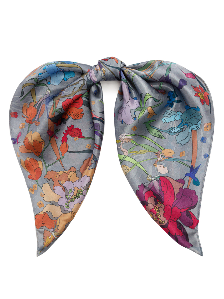 

Платок женский Eleganzza 01-00041567 серый, 53x53 см, 01-00041567