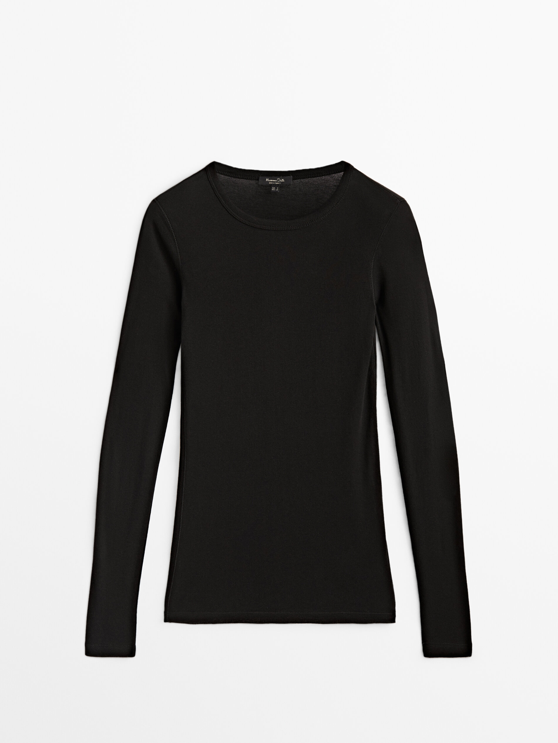 

Лонгслив женский Massimo Dutti 06894557800 черный XS, 06894557800
