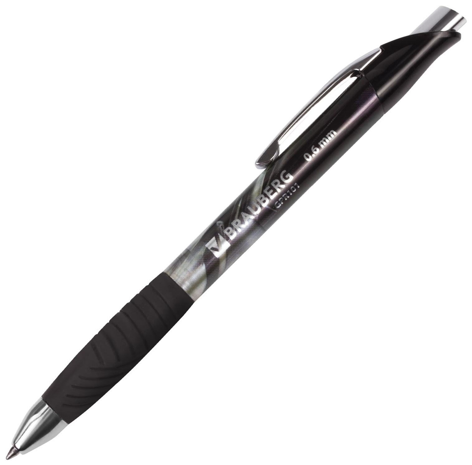 Ручка гелевая Brauberg Jet Gel 142691, черная, 0,6 мм, 1 шт.