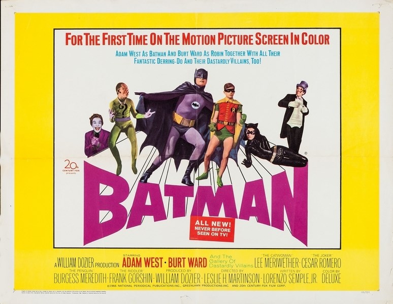 

Постер к фильму "Бэтмен" (Batman The Movie) 50x70 см
