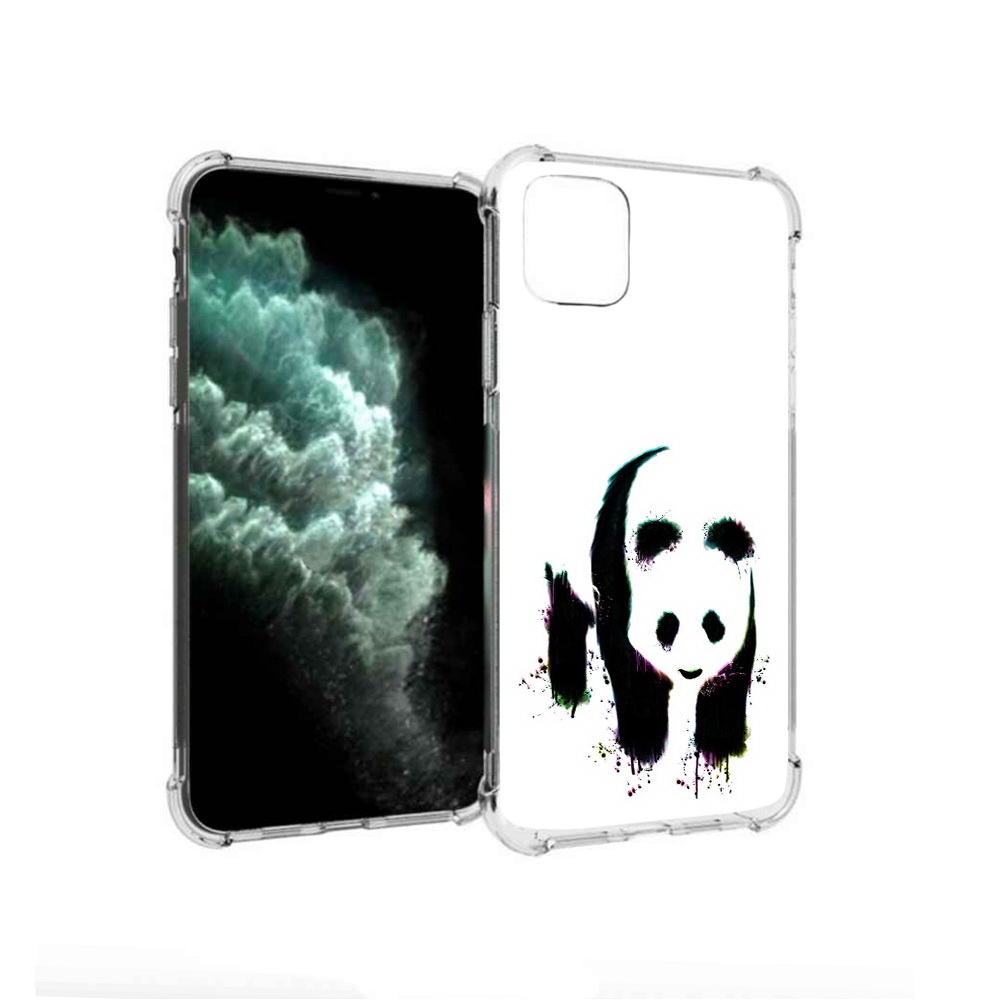 

Чехол MyPads Tocco для Apple iPhone 11 Pro Max панда в акварели (PT142698.615.532), Прозрачный, Tocco