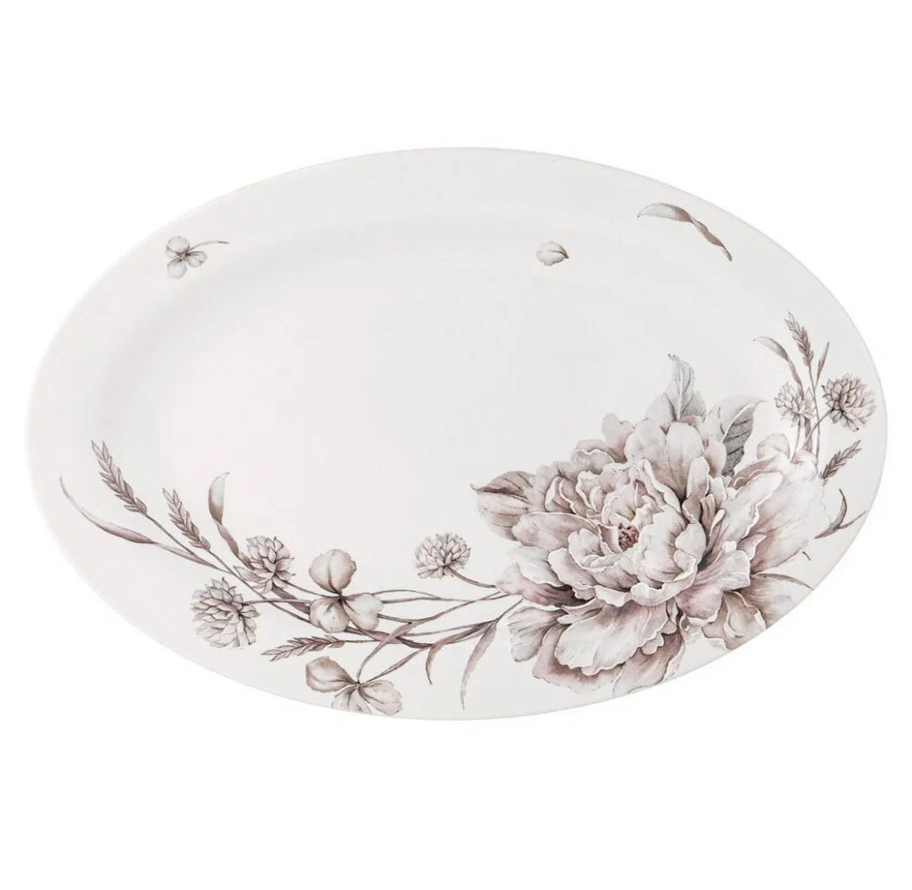 

Блюдо декоративное (26.5x18 см) White flower 415-2125