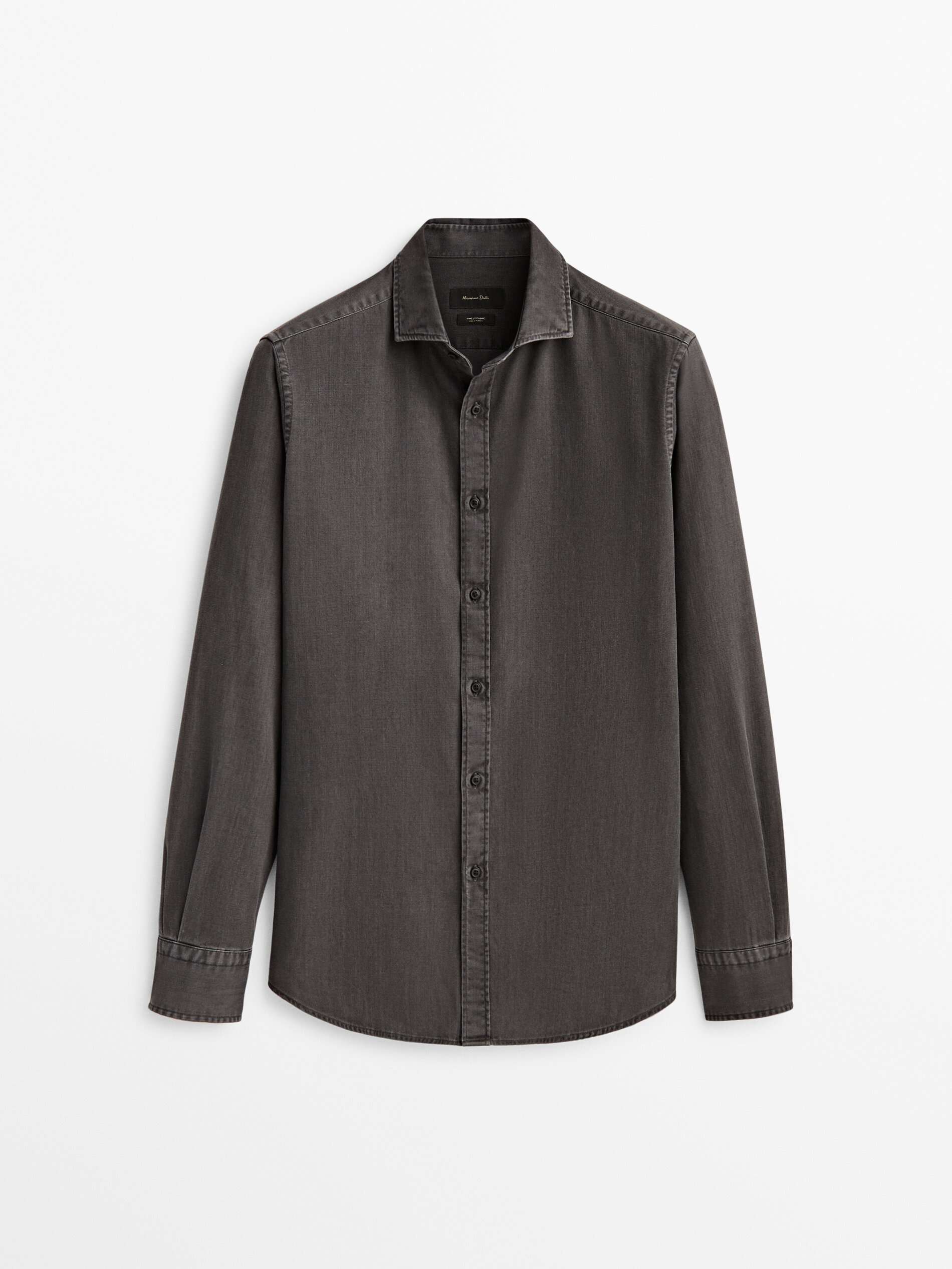 

Рубашка мужская Massimo Dutti 00109409801 серая M, 00109409801