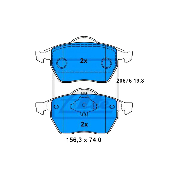 

Колодки тормозные передние Audi A4 B5/A4 B5 Avant 94>01 VW Passat/Passat B5/Passat B5 Vari