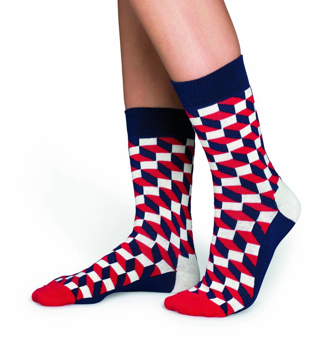 

Носки унисекс Happy Socks FO01 синие 25, Синий, FO01