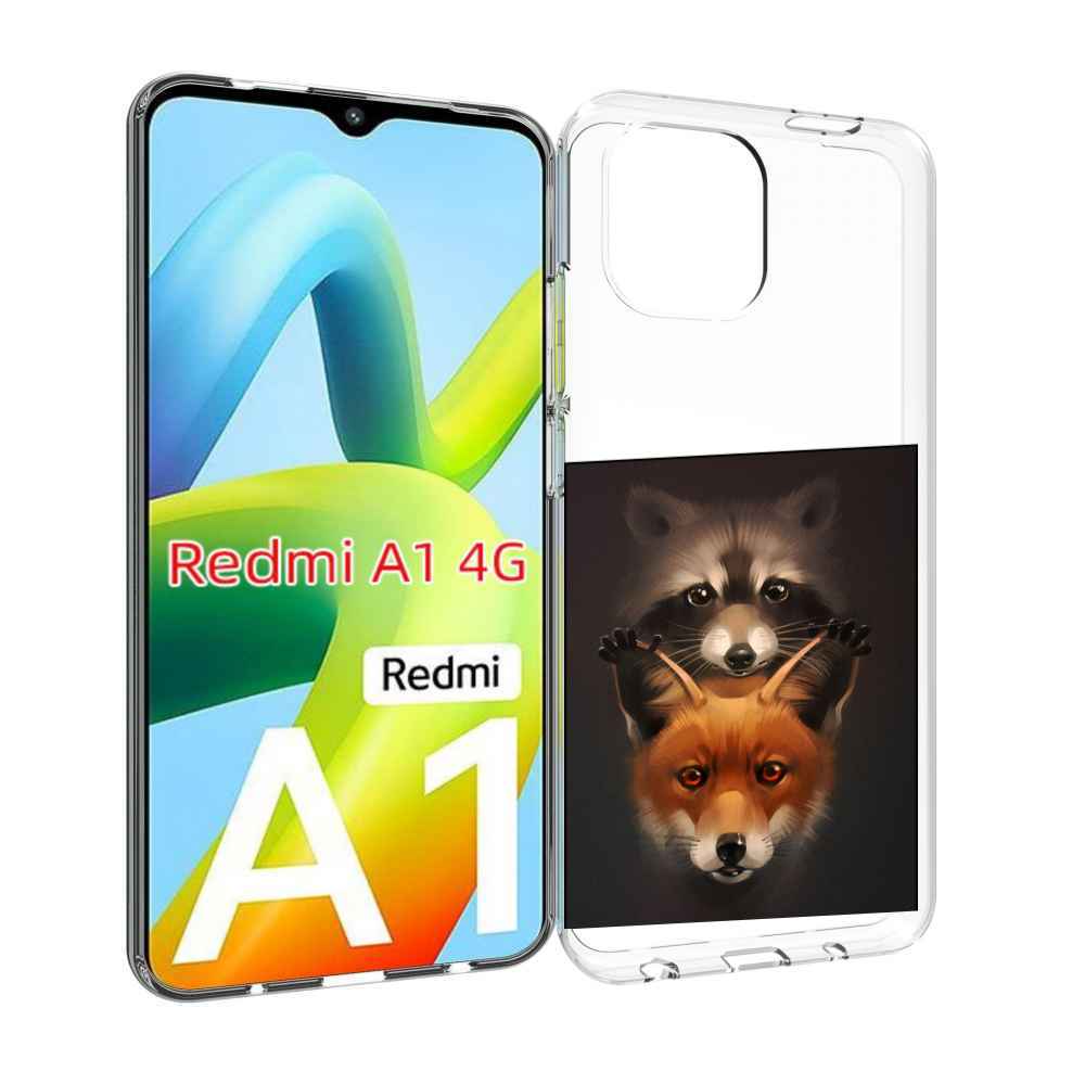 

Чехол MyPads енотик-лисенок для Xiaomi Redmi A1, Прозрачный, Tocco