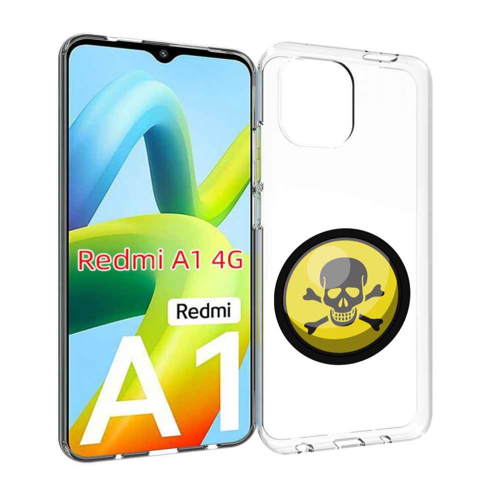 

Чехол MyPads желтый-череп для Xiaomi Redmi A1, Прозрачный, Tocco