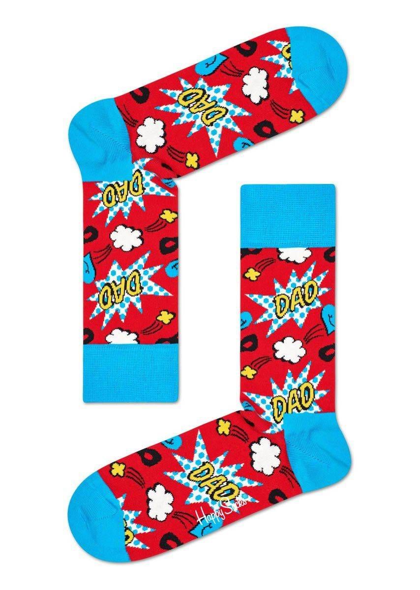 

Носки унисекс Happy Socks DAD01 4000 разноцветные 25, Синий;красный, DAD01 4000