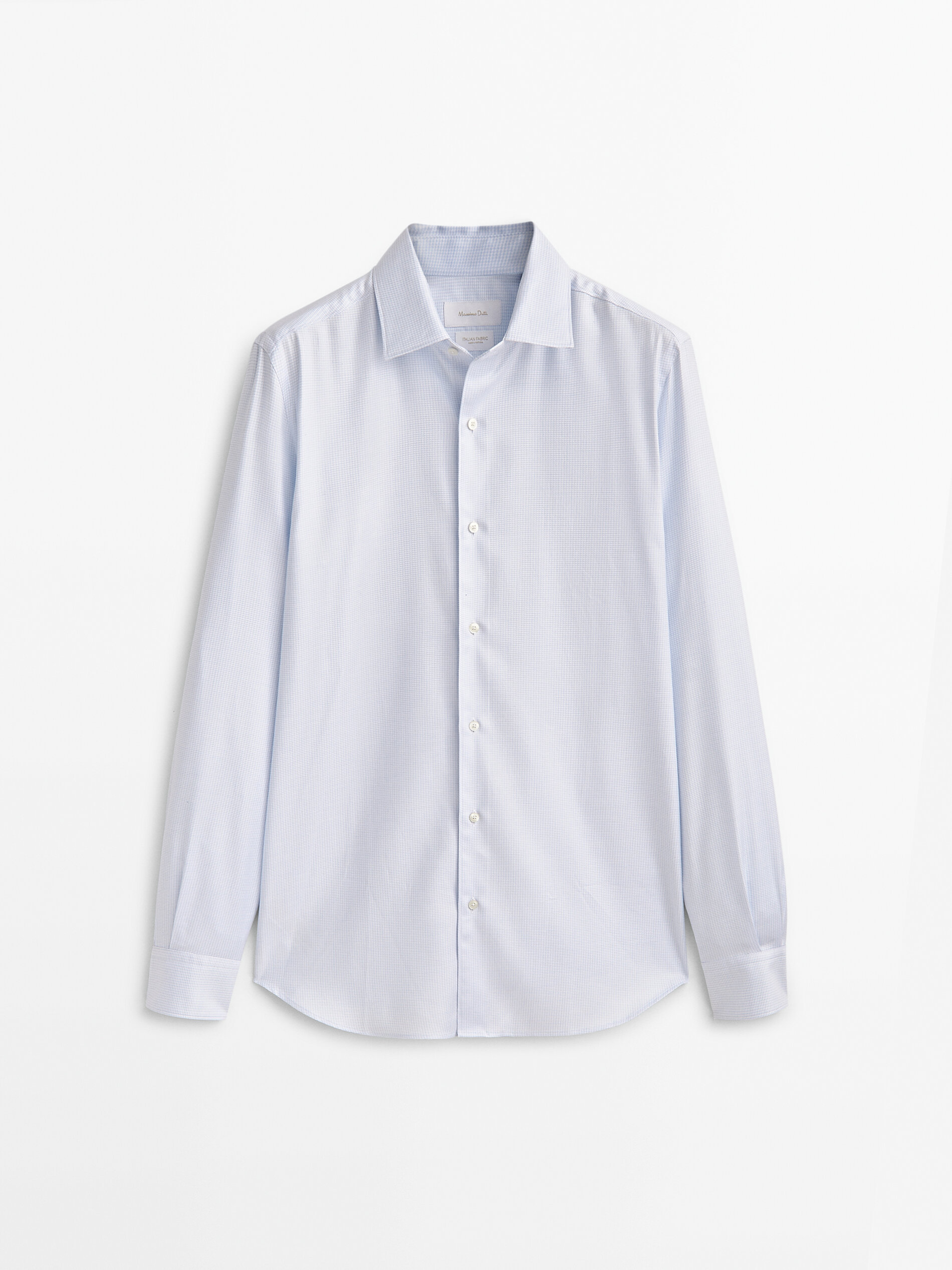 

Рубашка мужская Massimo Dutti 00139370403 голубая 42, 00139370403
