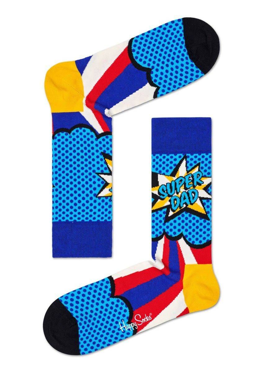 

Носки унисекс Happy Socks DAD01 6300 синие 25, Синий, DAD01 6300