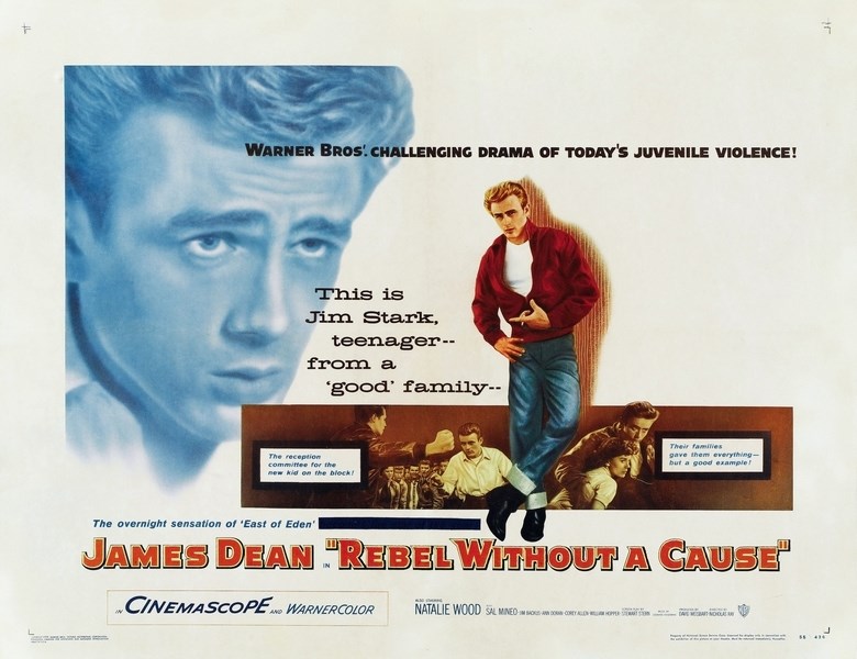 

Постер к фильму "Бунтарь без идеала" (Rebel Without a Cause) 50x70 см