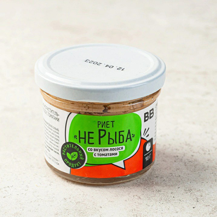 Риет растительный ВкусВилл Не рыба со вкусом лосося и томатами 90 г