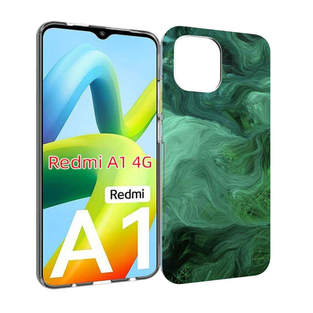 

Чехол MyPads зеленые нити для Xiaomi Redmi A1, Прозрачный, Tocco