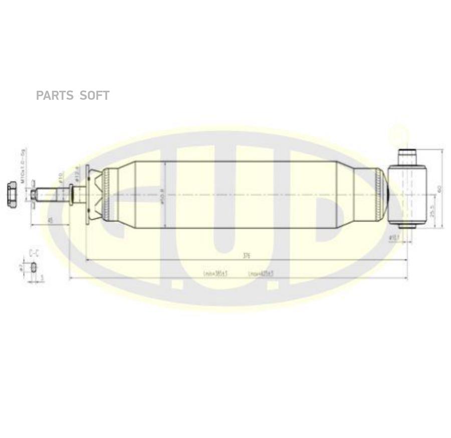 

Амортизатор AUDI A6 97-04/VW PASSAT (3B) 97-05 зад.газ.