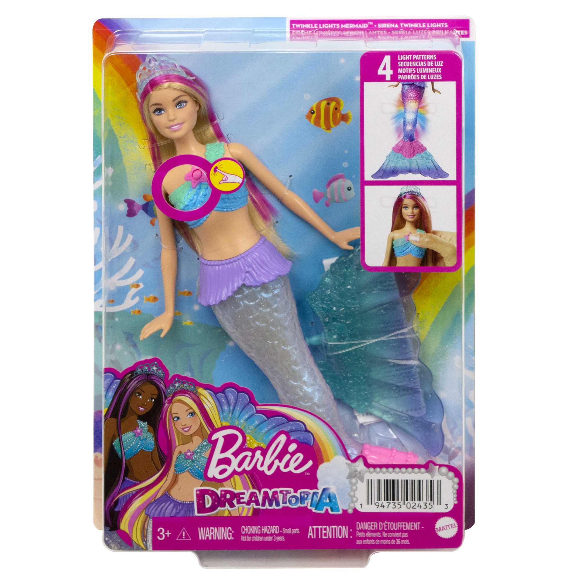 

Кукла Barbie Сверкающая русалочка HDJ36