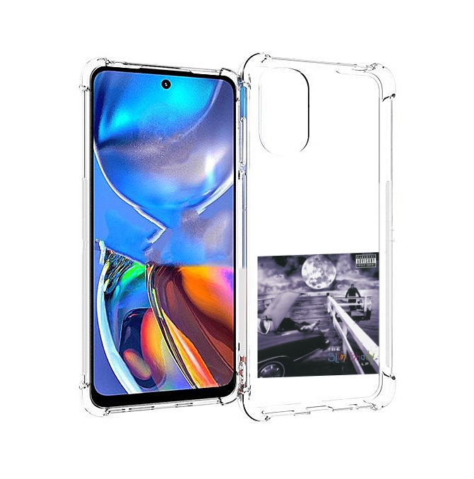 

Чехол MyPads Eminem THE SLIM SHADY LP для Motorola Moto E32, Прозрачный, Tocco