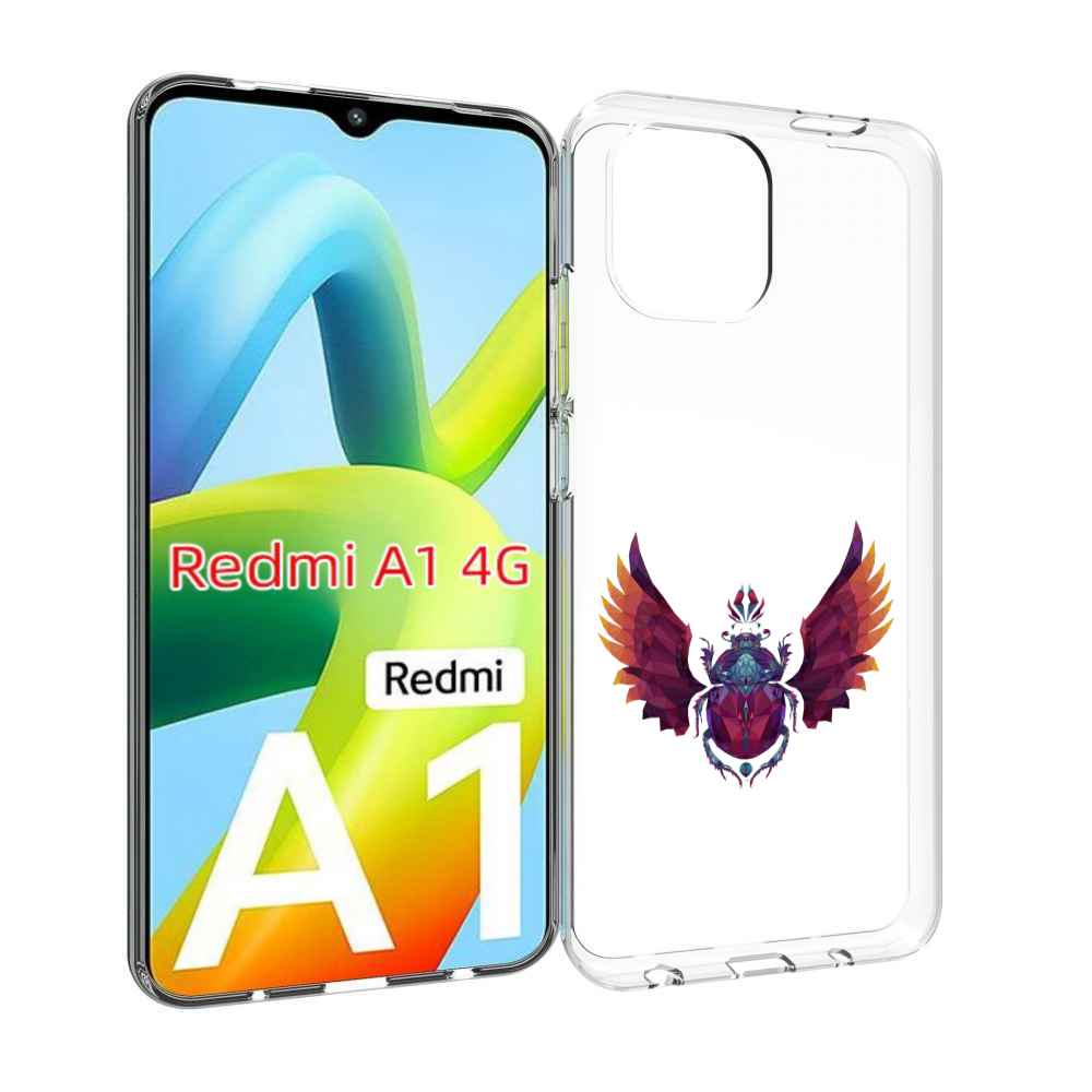 

Чехол MyPads алмазный скоробей для Xiaomi Redmi A1, Прозрачный, Tocco