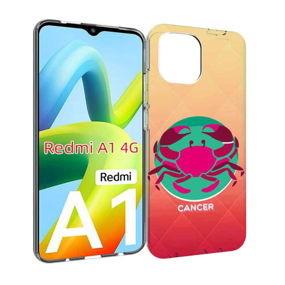 

Чехол MyPads знак зодиака рак 4 для Xiaomi Redmi A1, Прозрачный, Tocco