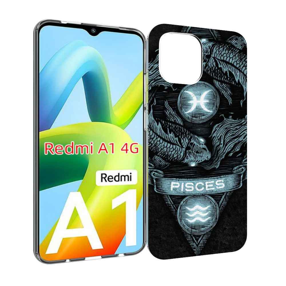 

Чехол MyPads знак зодиака рыбы 4 для Xiaomi Redmi A1, Прозрачный, Tocco