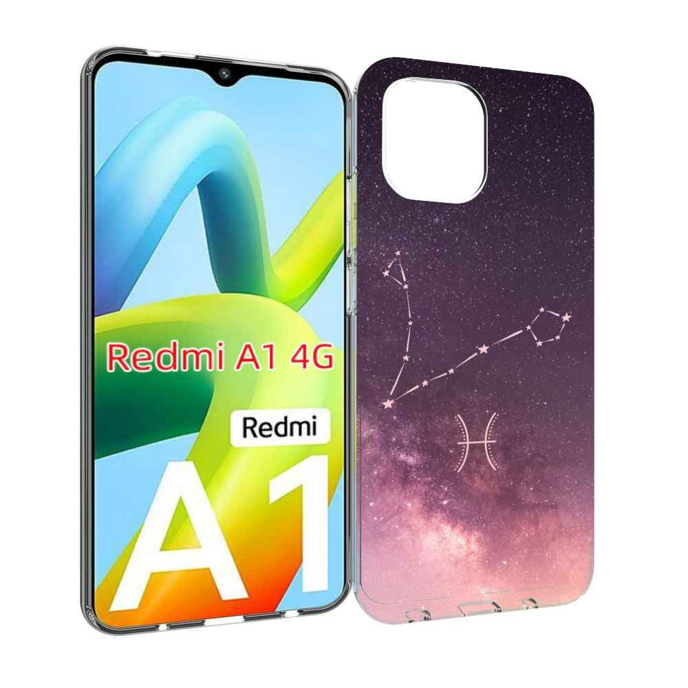

Чехол MyPads знак зодиака рыбы 5 для Xiaomi Redmi A1, Прозрачный, Tocco