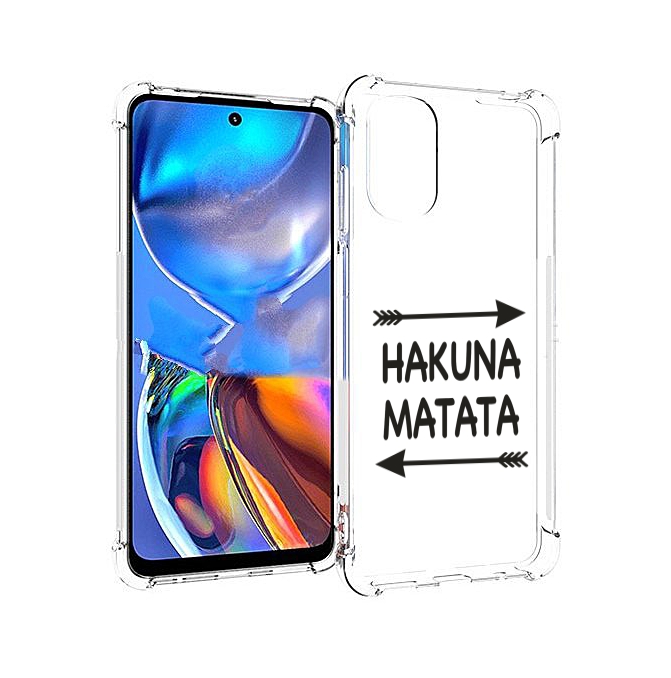 

Чехол MyPads Hakuna-Matata для Motorola Moto E32, Прозрачный, Tocco