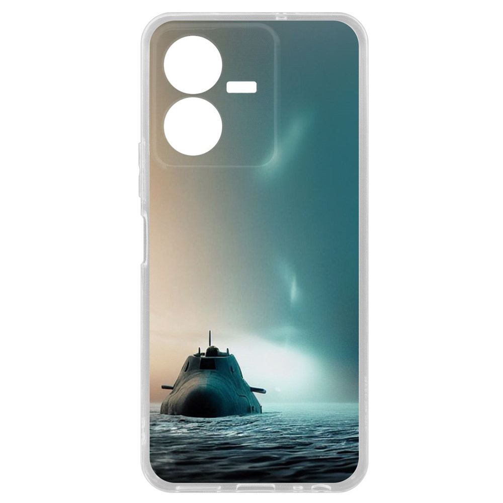 

Чехол-накладка Кейс Подлодка для Vivo Y22, Прозрачный