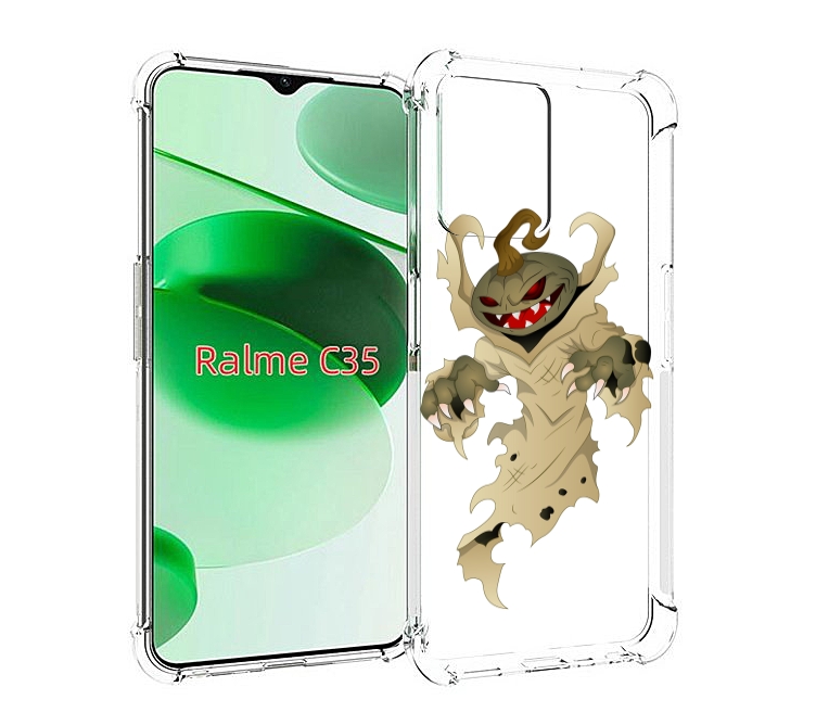 

Чехол MyPads призрак хэллоуина для Realme C35 / Narzo 50A Prime, Прозрачный, Tocco