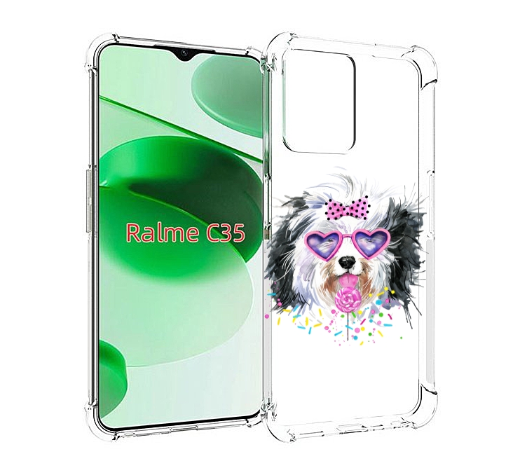 

Чехол MyPads пушистик для Realme C35 / Narzo 50A Prime, Прозрачный, Tocco