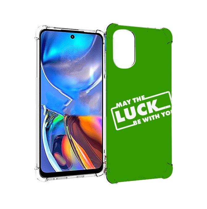 

Чехол MyPads Luck green для Motorola Moto E32, Прозрачный, Tocco