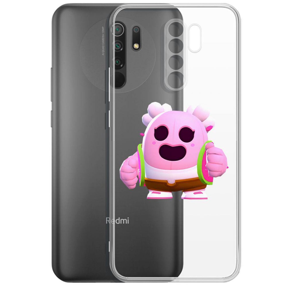 Чехол-накладка Brawl Stars-Сакура Спайк для Xiaomi Redmi 9