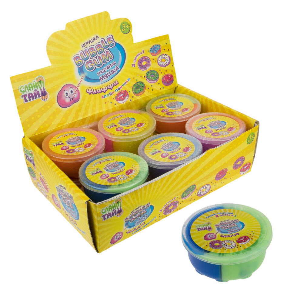

Слайм 1TOY Слайм Тайм Флаффи Пончики Т17828 12шт