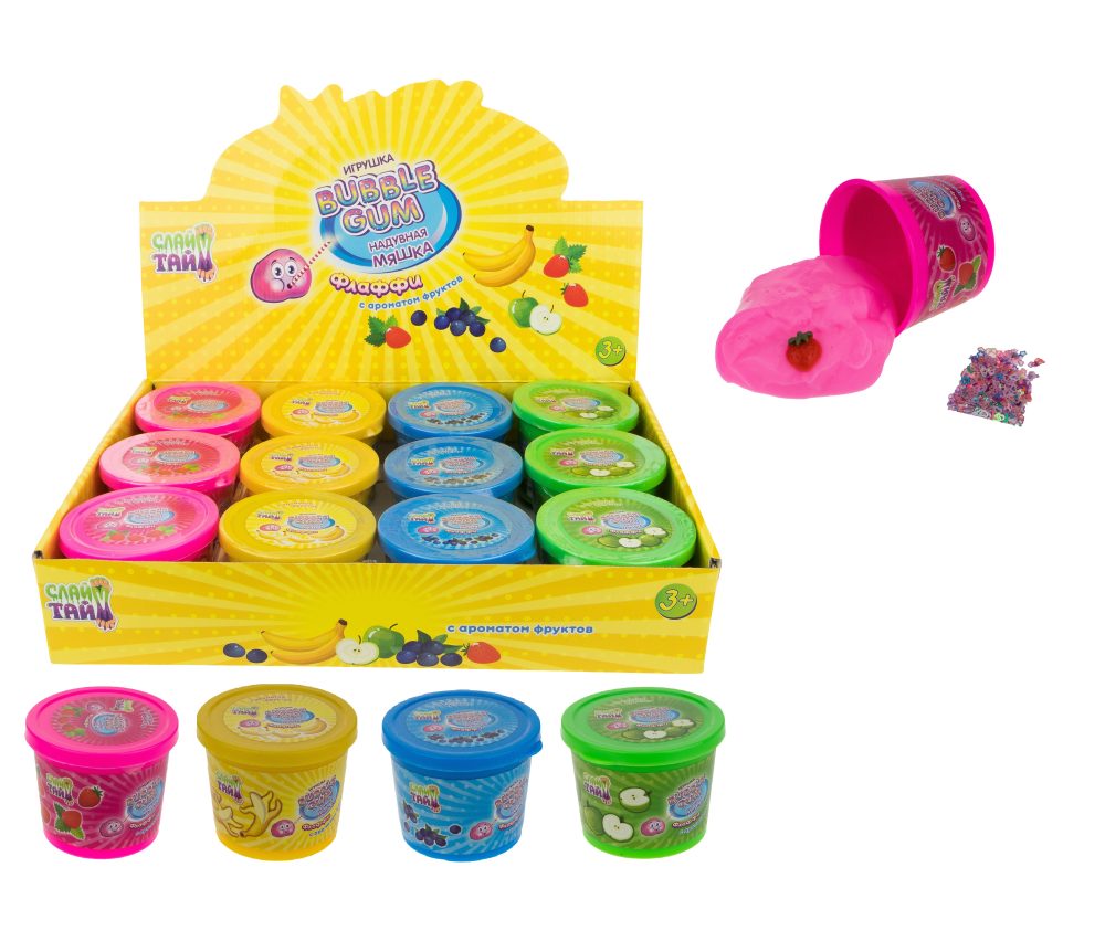 

Слайм Тайм 1TOY Флаффи Т17829 12шт