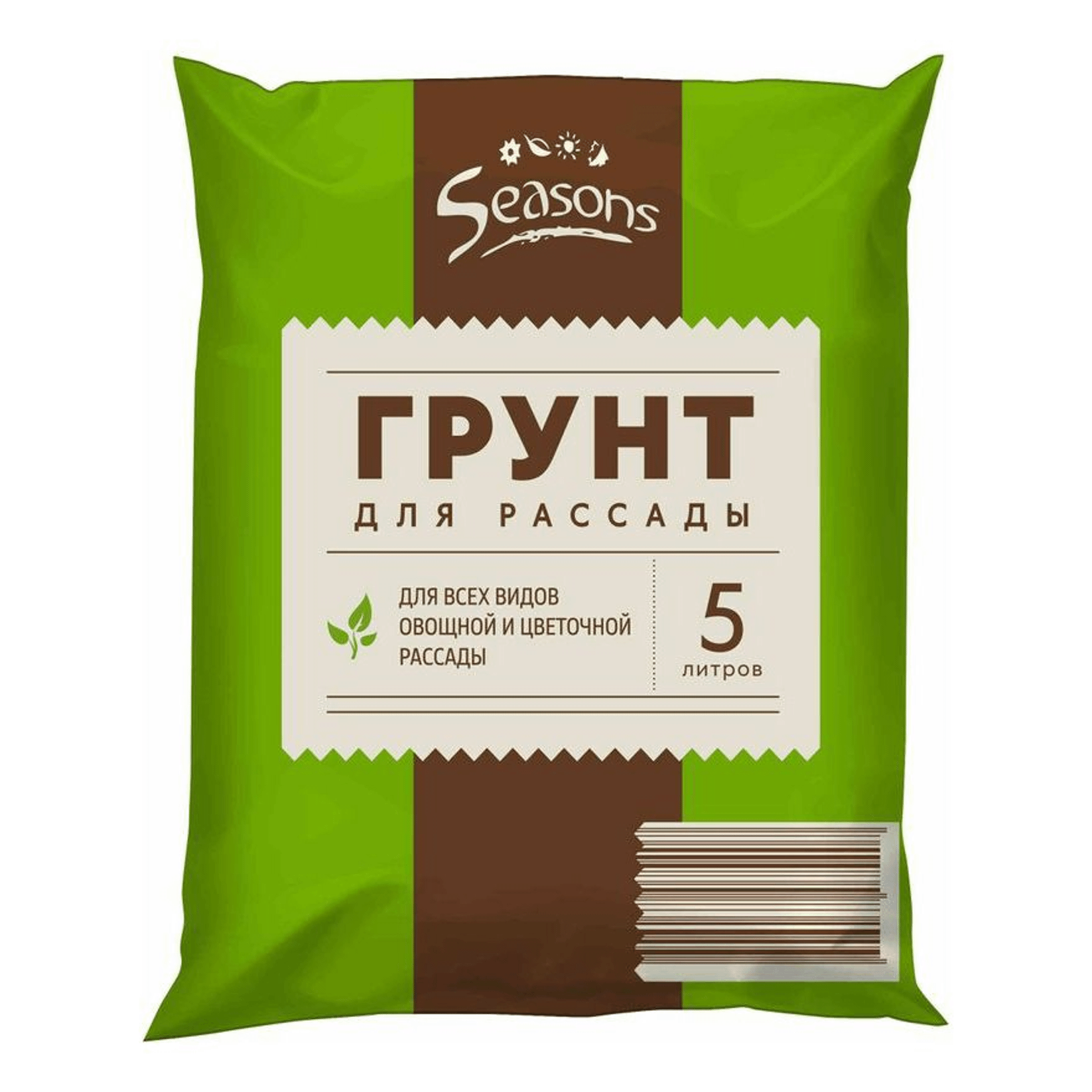 Грунт Seasons для рассады 5 л 43₽