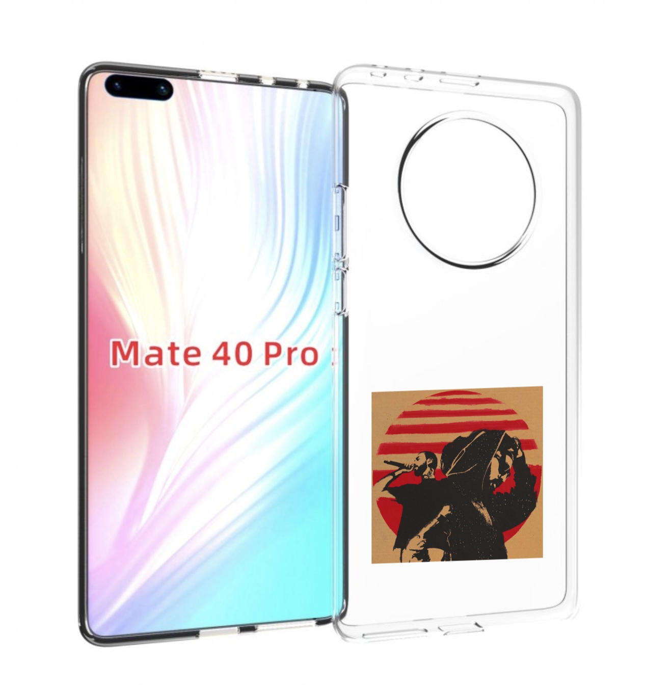 Чехол MyPads Утопия Мияги и Энди панда для Huawei Mate 40 Pro (NOH-NX9)