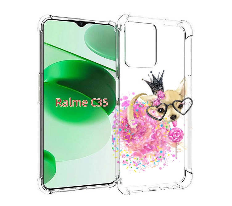 

Чехол MyPads сладкая принцесса для Realme C35 / Narzo 50A Prime, Прозрачный, Tocco