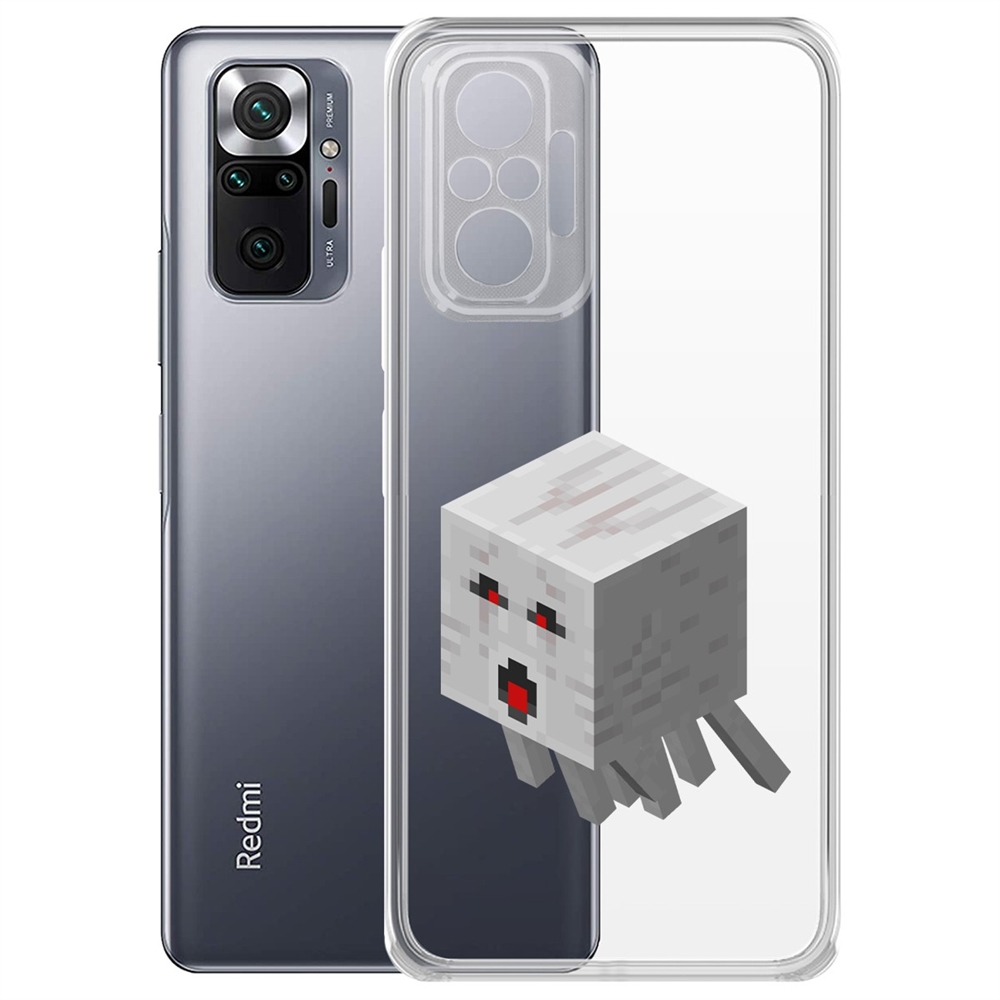 Чехол-накладка Minecraft-Гаст для Xiaomi Redmi Note 10 Pro