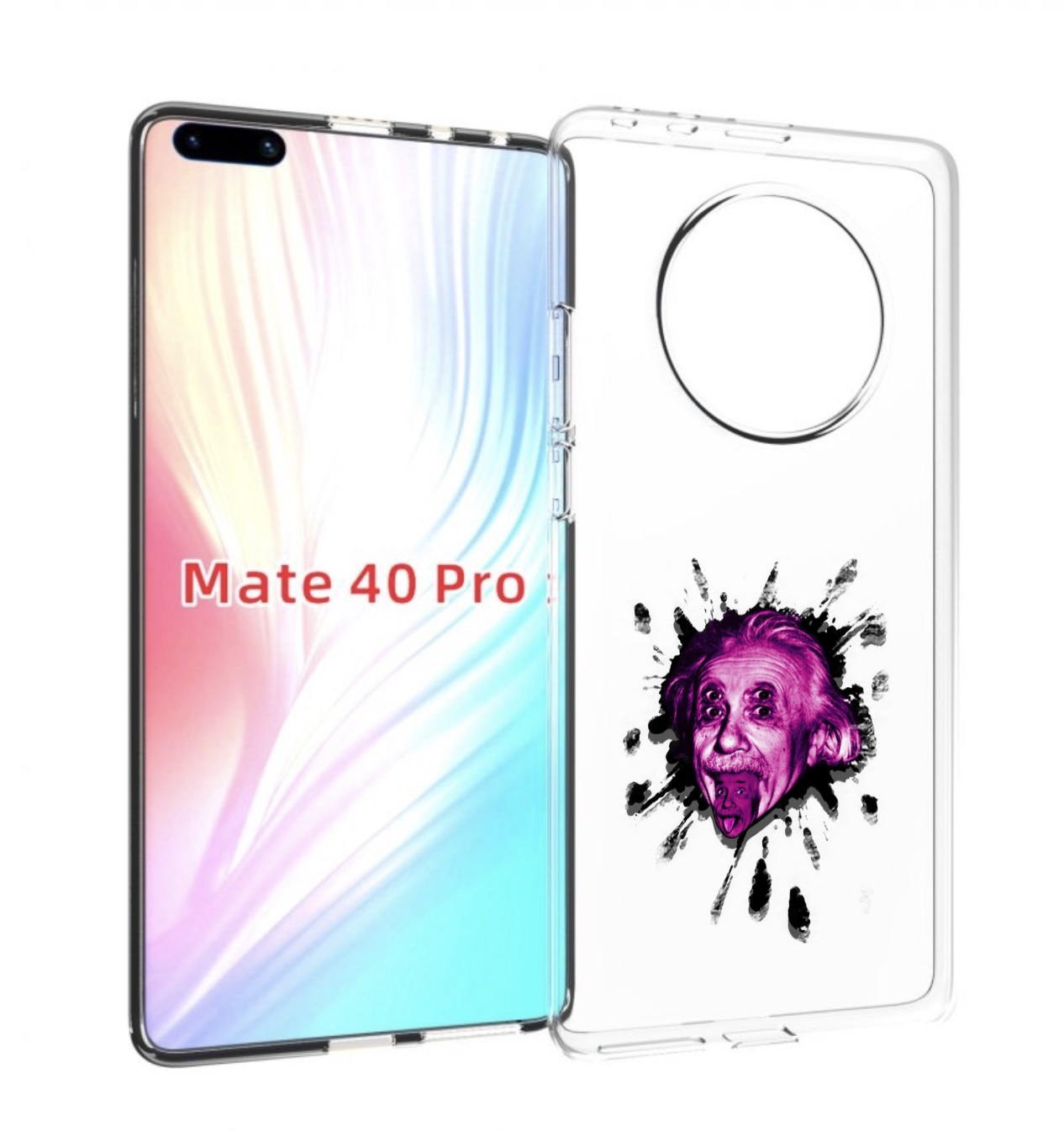 

Чехол MyPads Эйнштейн для Huawei Mate 40 Pro (NOH-NX9), Прозрачный, Tocco