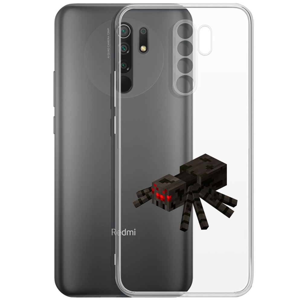 Чехол-накладка Minecraft-Паук для Xiaomi Redmi 9