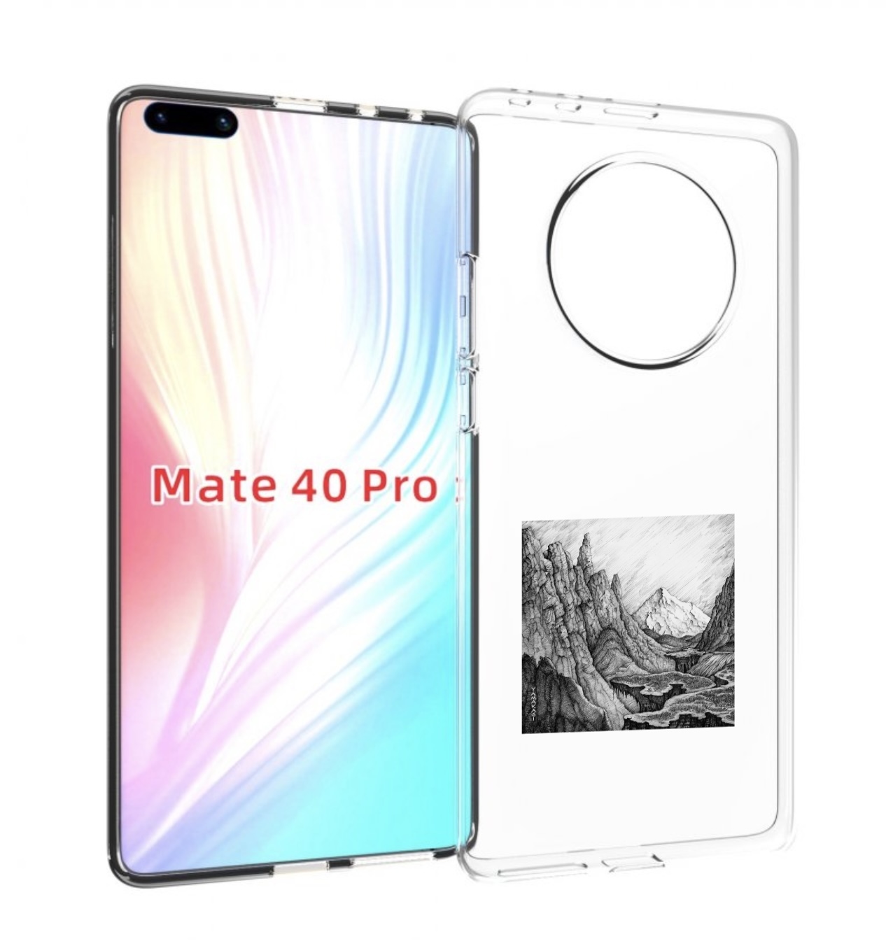 

Чехол MyPads Ямакаса Мияги и Энди Панда для Huawei Mate 40 Pro (NOH-NX9), Прозрачный, Tocco
