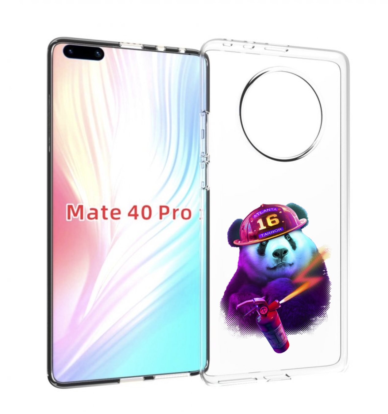

Чехол MyPads Яркая панда детский для Huawei Mate 40 Pro (NOH-NX9), Прозрачный, Tocco