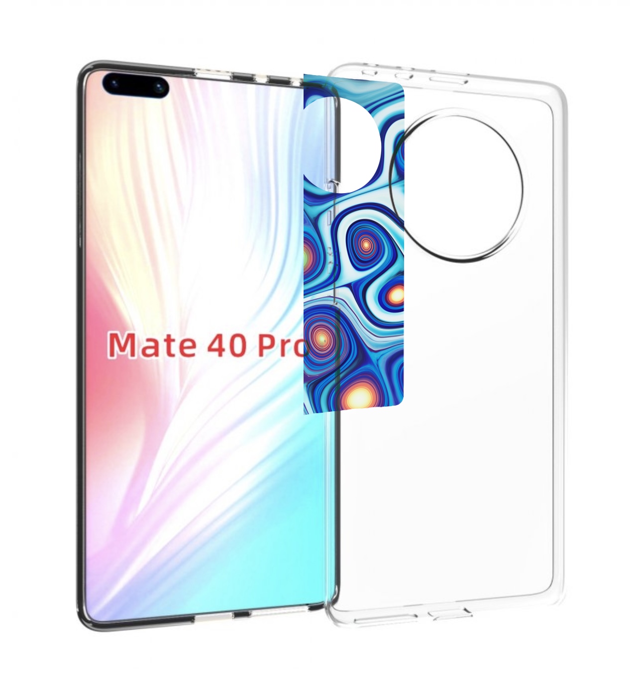 

Чехол MyPads абстрактная-текстура для Huawei Mate 40 Pro (NOH-NX9), Прозрачный, Tocco