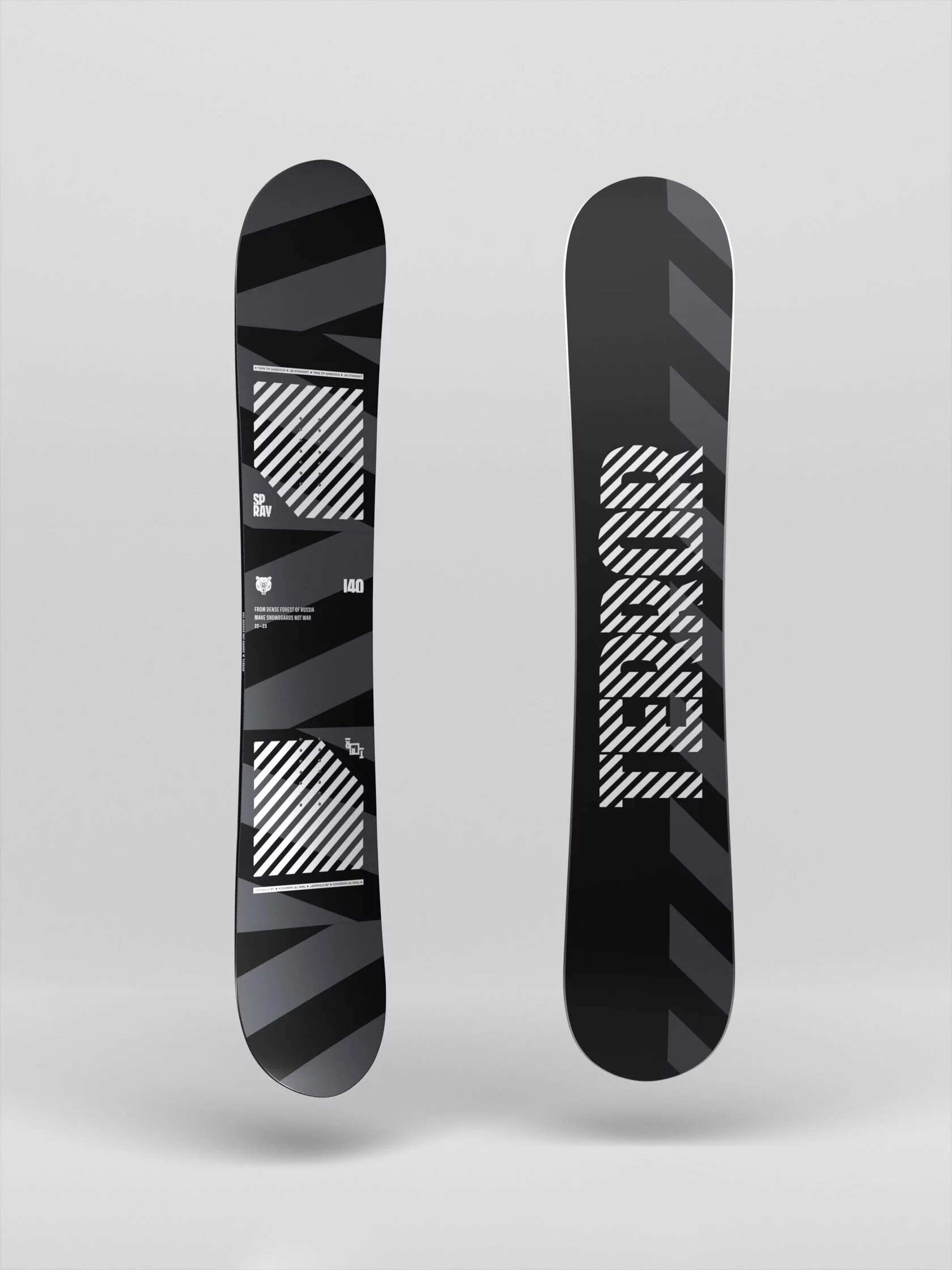 Сноуборд Terror Spray серый/черный 153 см 2023