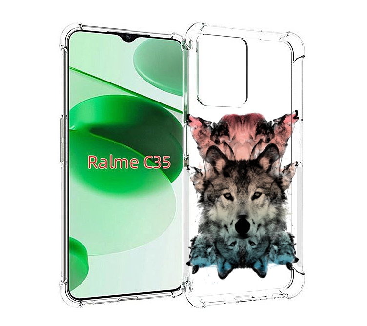 

Чехол MyPads стая для Realme C35 / Narzo 50A Prime, Прозрачный, Tocco