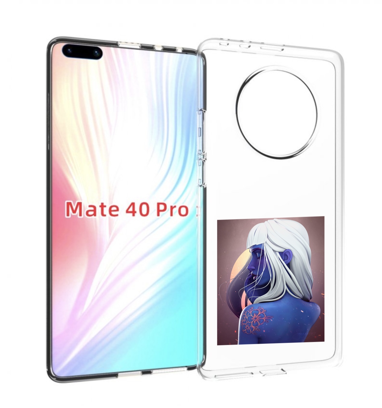 

Чехол MyPads аватар-с-цветком для Huawei Mate 40 Pro (NOH-NX9), Прозрачный, Tocco