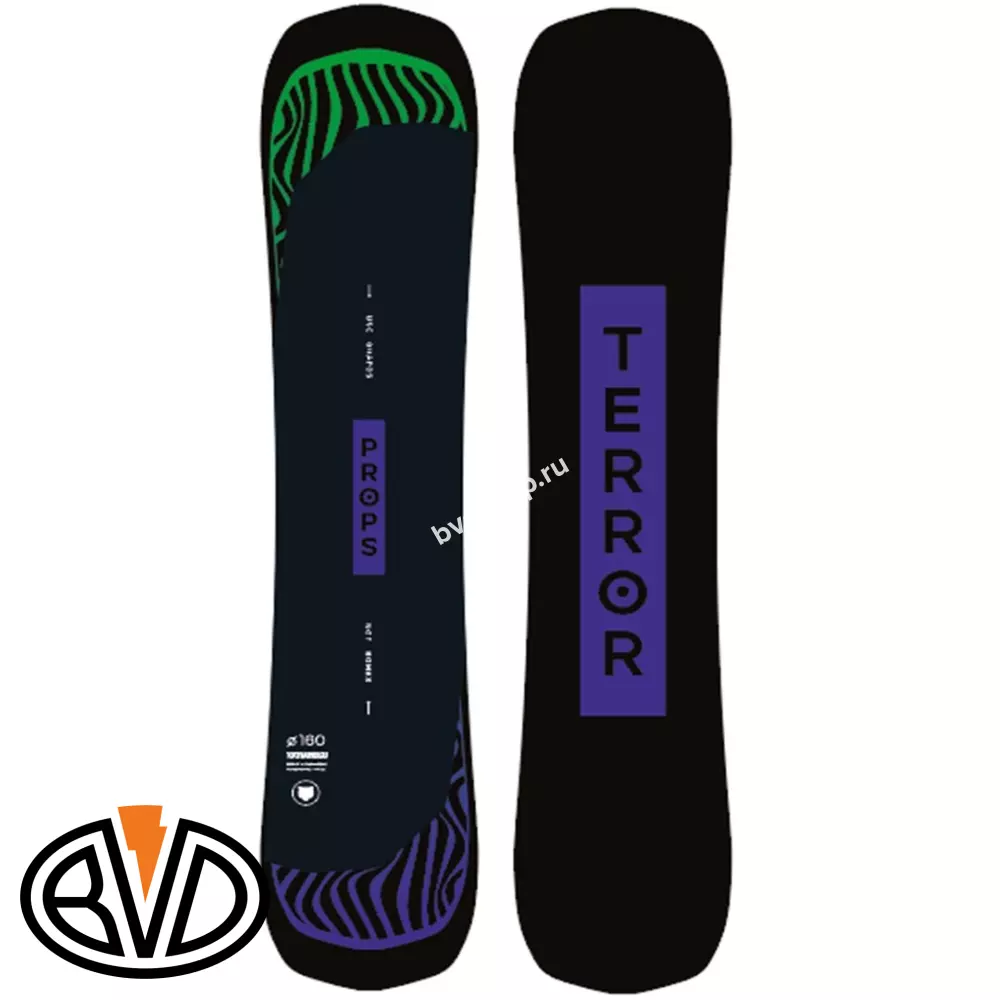 

Сноуборд Terror Props черный 156 см 2023, Props